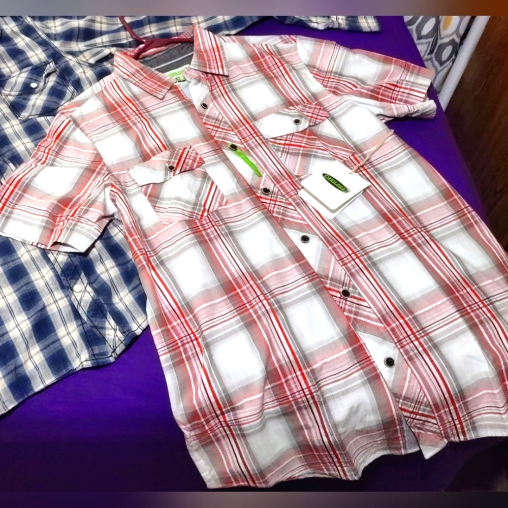 Cariloha Plaid Button up